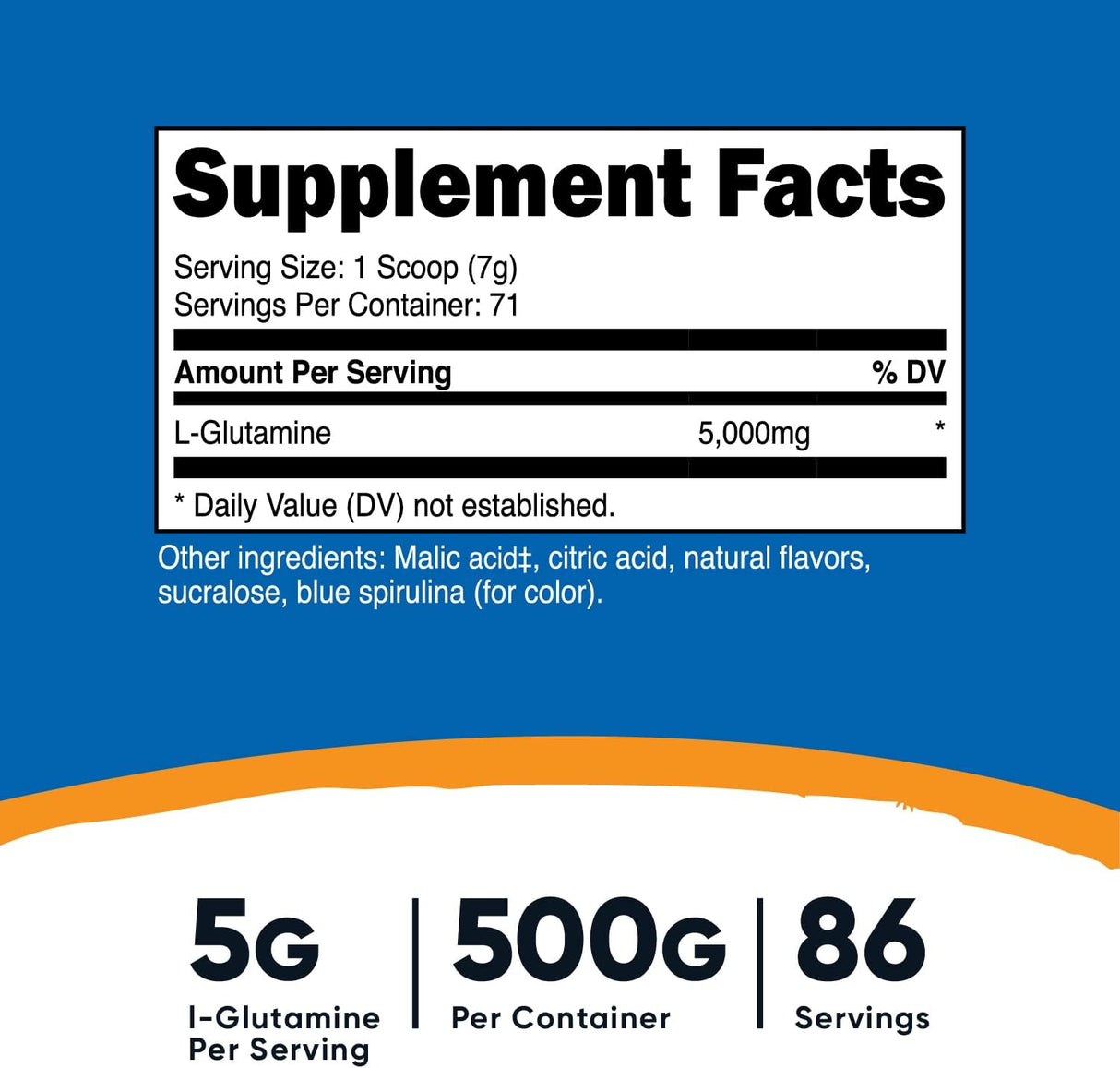 Suplementos Alimenticios L-glutamina en polvo