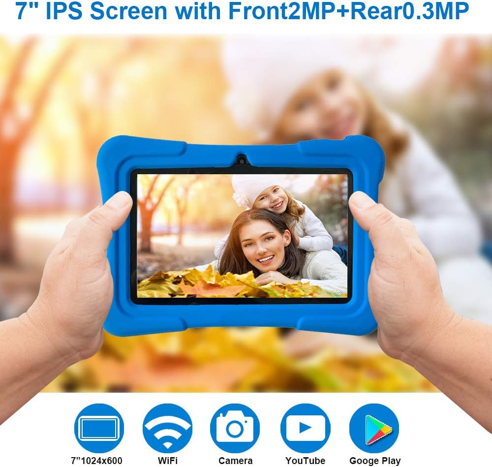 Tablet para Niños 7", Android, WiFi, Bluetooth, Control Parental