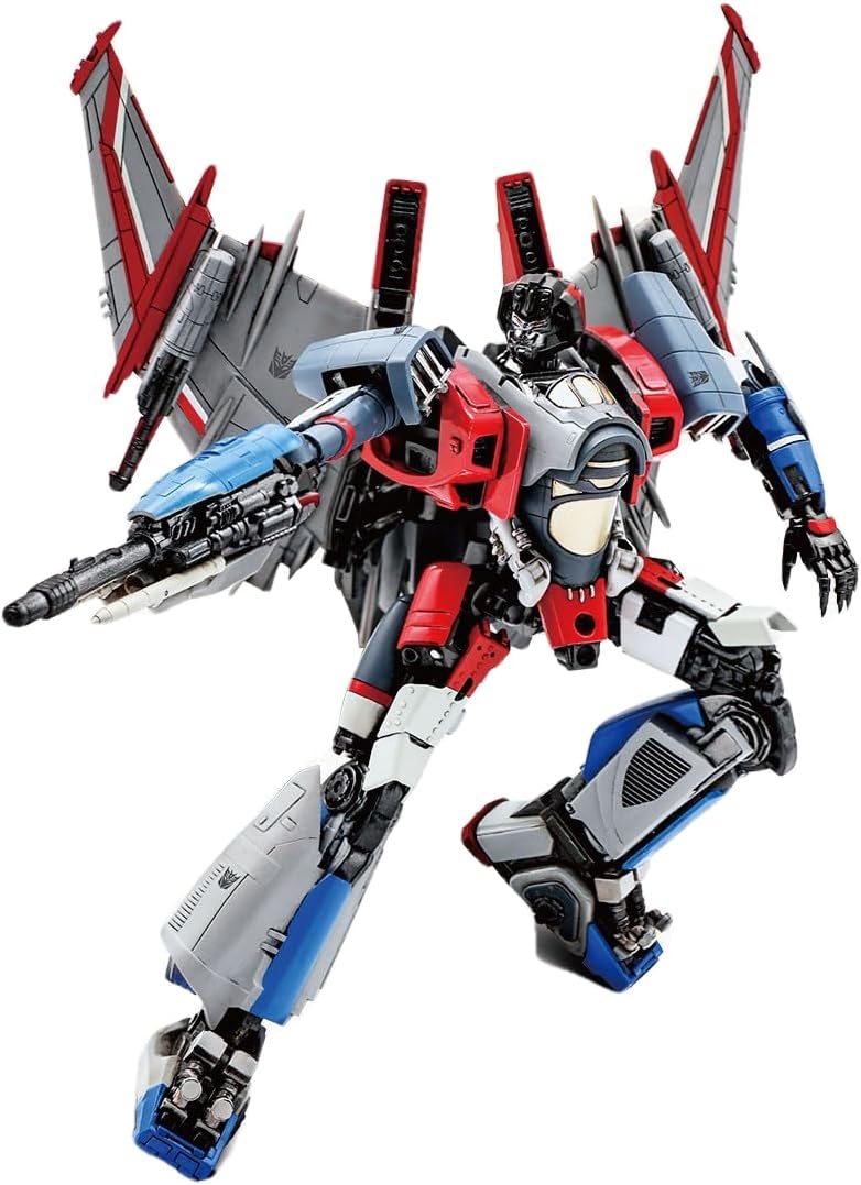 Figurita de Starscream Transformers - Modelo 08121, fácil armado