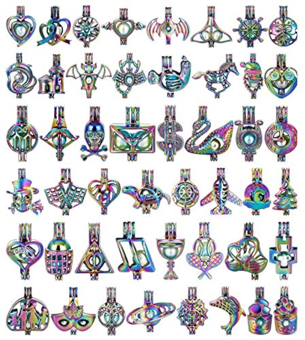 Dijes y Medallas Conjunto de colgantes de medallón de perlas