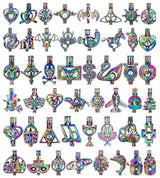 Dijes y Medallas Conjunto de colgantes de medallón de perlas