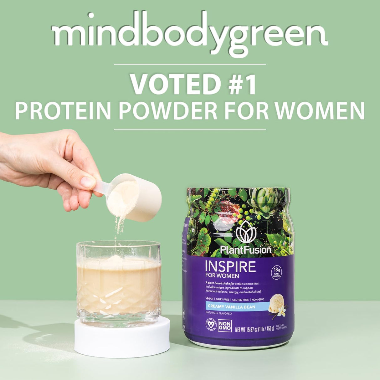 Polvo de proteína vegetal para mujer PlantFusion Inspire