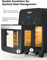Freidora de aire Nuwave Brio 15.5Qt, 1800W, 100 presets