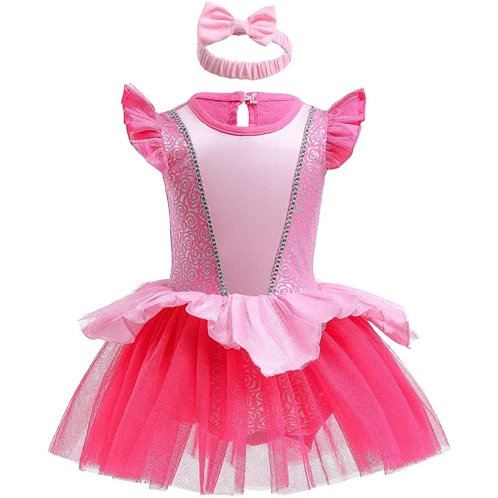 disfraz para bebé con diseño de princesa rosado 0 - 3 meses