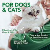 Toallitas naturales de pulgas y garrapatas para gatos