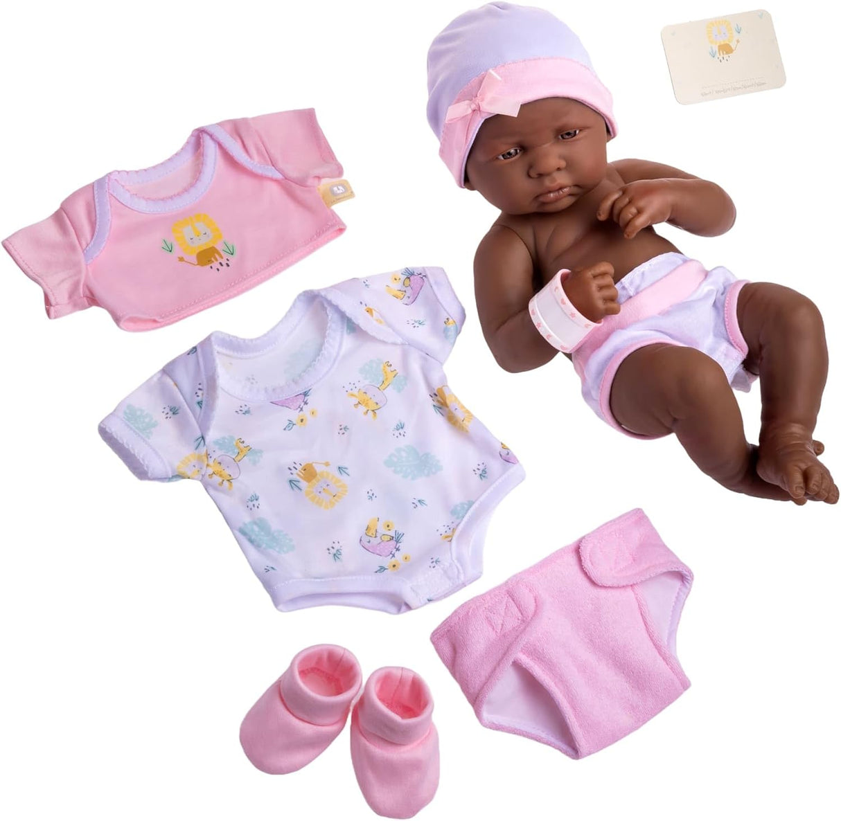 Conjunto de regalo de muñeca bebé de 8 piezas - 14" realista