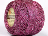Mulberry plata metálico extremadamente fina trenza hilo