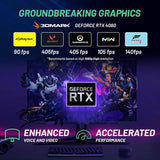 Computadora de escritorio de juego de 1 TB16 GB DDR4 negro