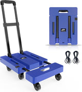 Carretilla Plegable SOLEJAZZ 500LB, 6 Ruedas, 2 Cuerdas