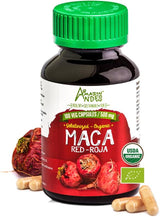 Andes Red Maca Cápsulas - Amazon - Energizante Natural - 1500mg, Vegan