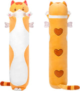 Peluche de Almohada corporal lindo gato marrón