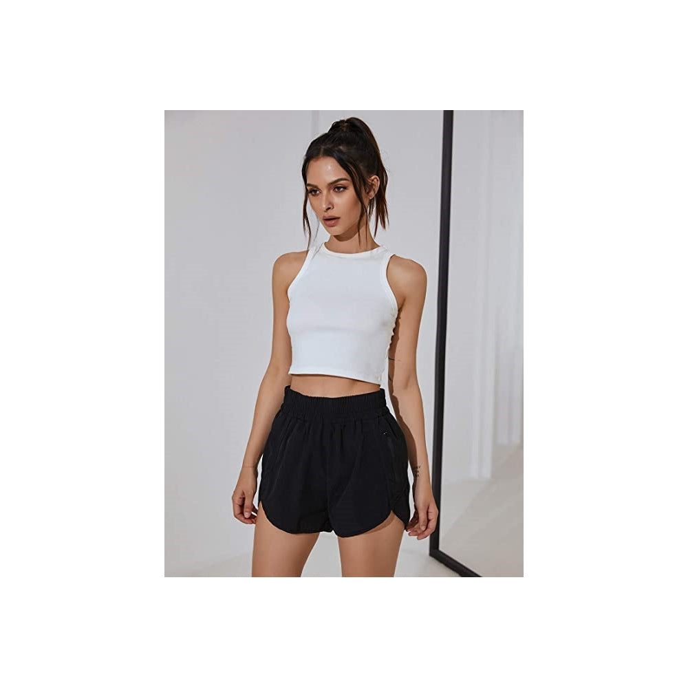 Shorts cortos y elásticos de cintura alta talla XS