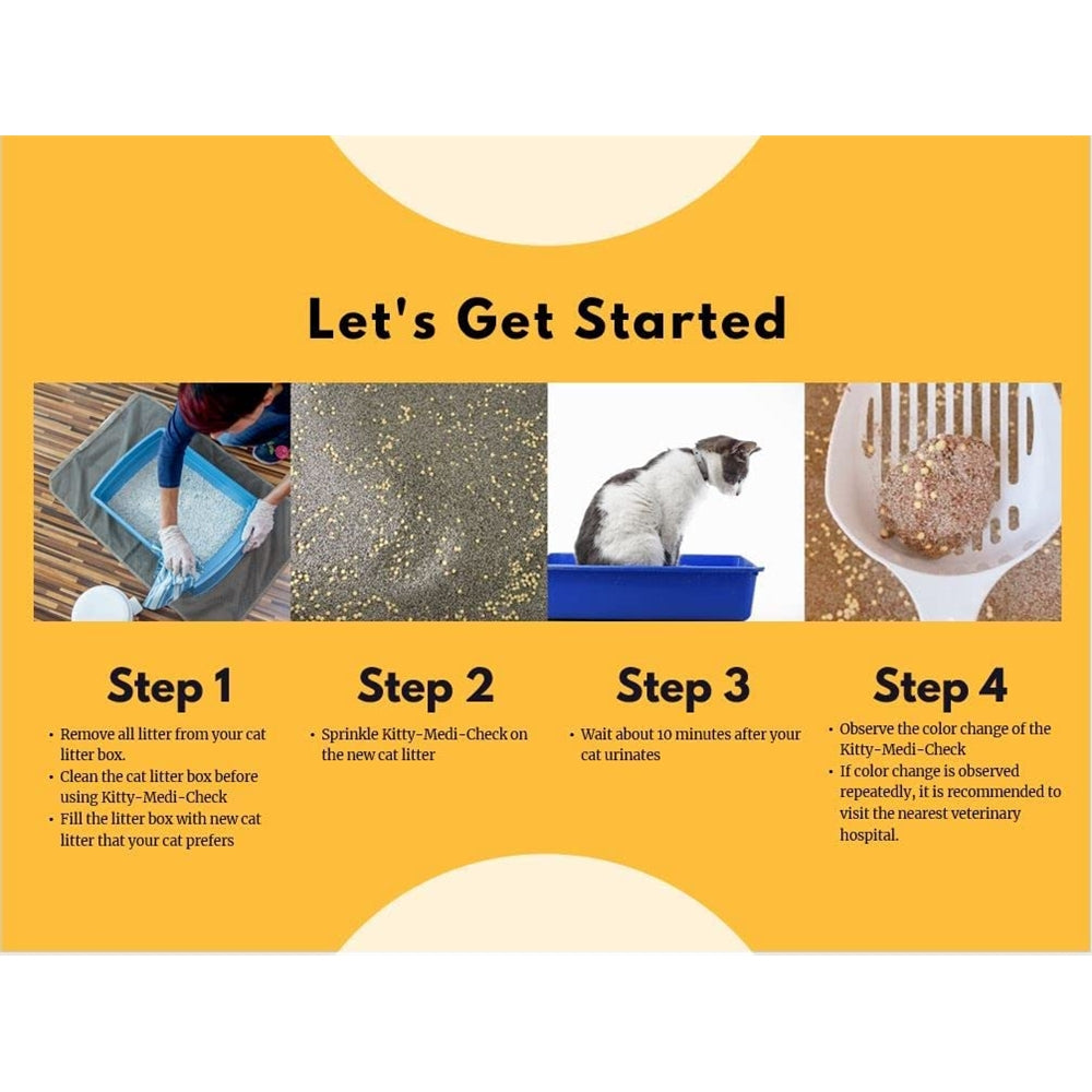 Kit de prueba de salud de orina de gato, de fácil monitoreo