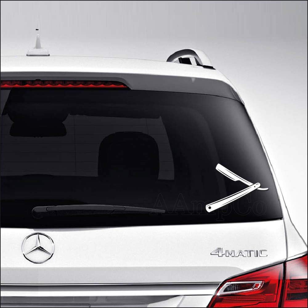 Aampco Decals Cuchilla de Afeitar Vinyl 8 pulgadas