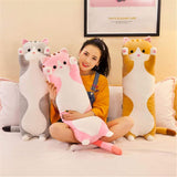 Peluche Adorable almohada con diseño de gato de caricaturas