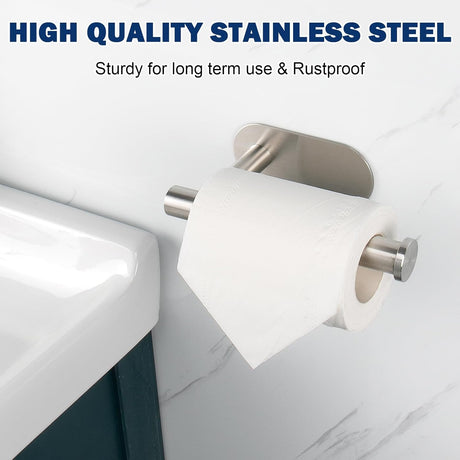 NearMoon Soporte de Papel Higiénico Autoadhesivo SUS304 1 Pack