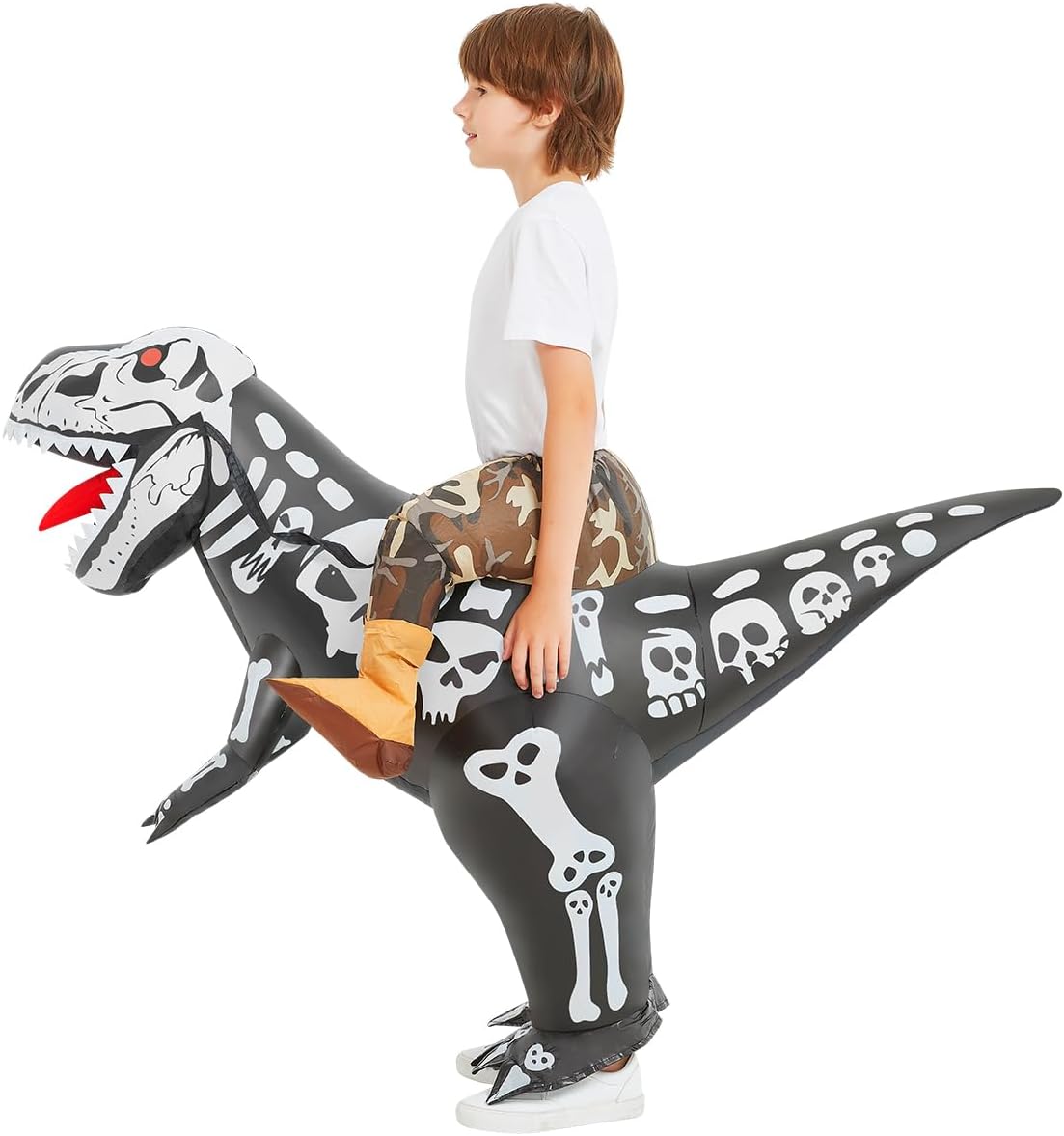 Disfraz Inflable Dinosaurio COMIN para Niños, Risas Halloween