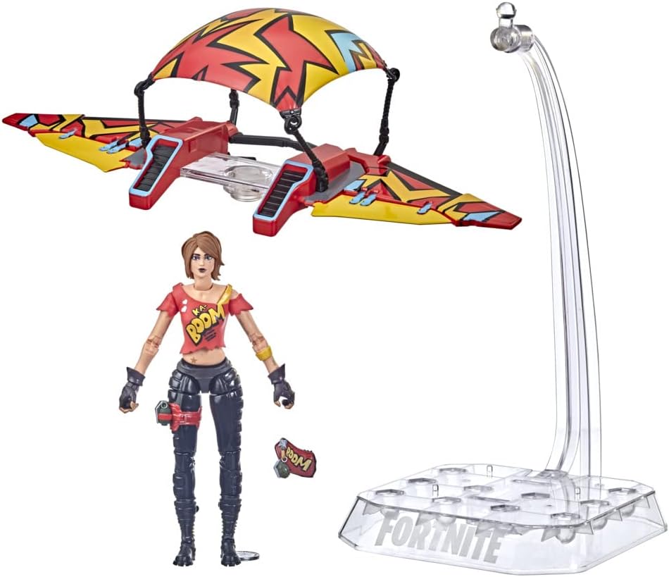 Figura Coleccionable TNTina y Planeador Fortnite Serie Victory Royale