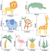 Vinilos de Pared AOWDIAO, Animales Safari para Niños, Decoración