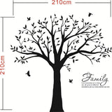 Etiqueta de la pared del árbol genealógico