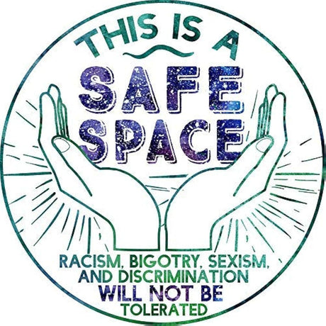 Imán redondo  This is a Safe place