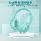 Auriculares Bluetooth KVIDIO, 65h, Microfono, Sonido HiFi