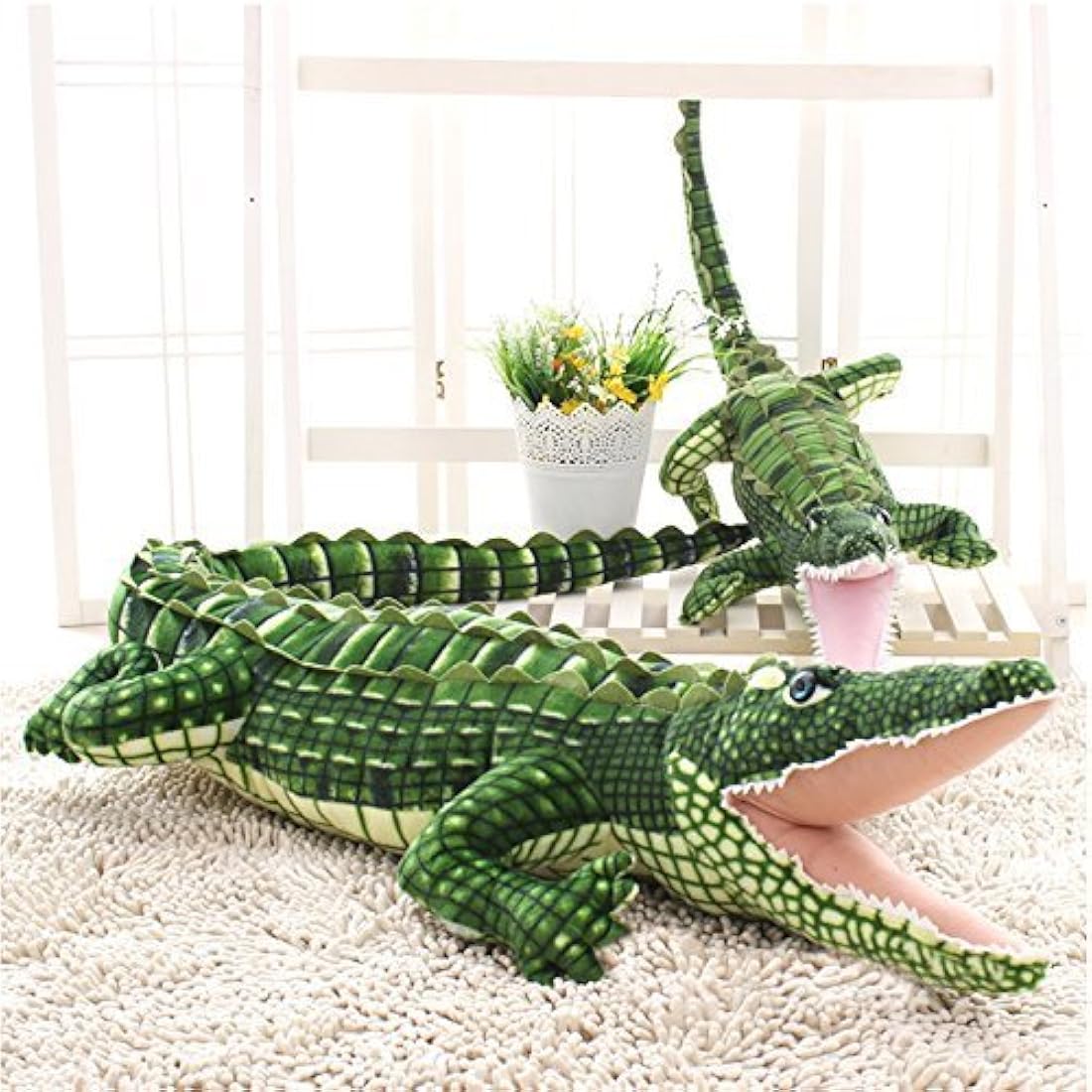 Peluches realista peluche cocodrilo