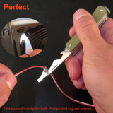 Cuchillo de bolsillo plegable 6 en 1 acero inoxidable