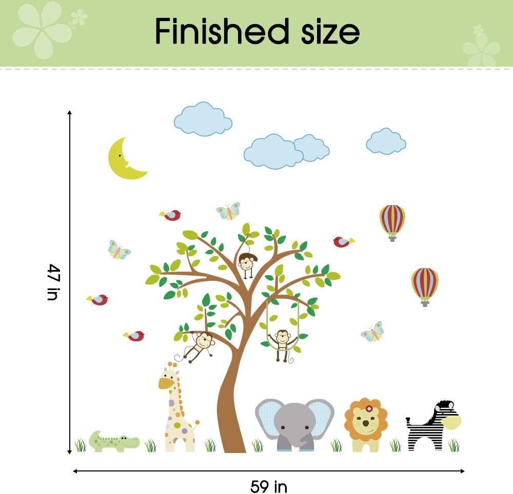 Pegatinas de Pared Animales Jungle - Supzone, Decoración