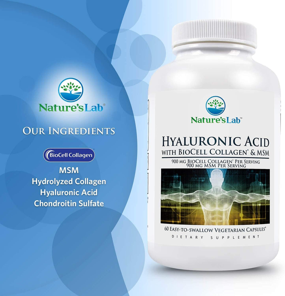 Ácido hialurónico con colágeno salud de las articulaciones