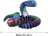 Juguete Serpiente 3D Impreso - Articulado y Flexible - Set Animal