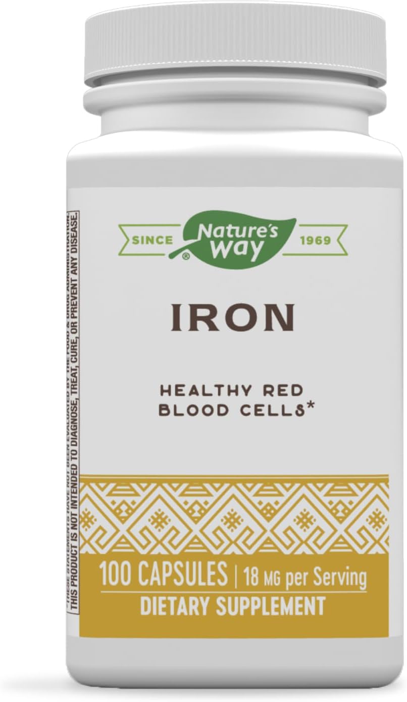 Suplementos Iron Support Healthy Red Blood Glóbulos 100 cáp
