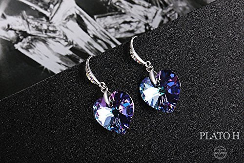 Arete en forma de corazón para mujer