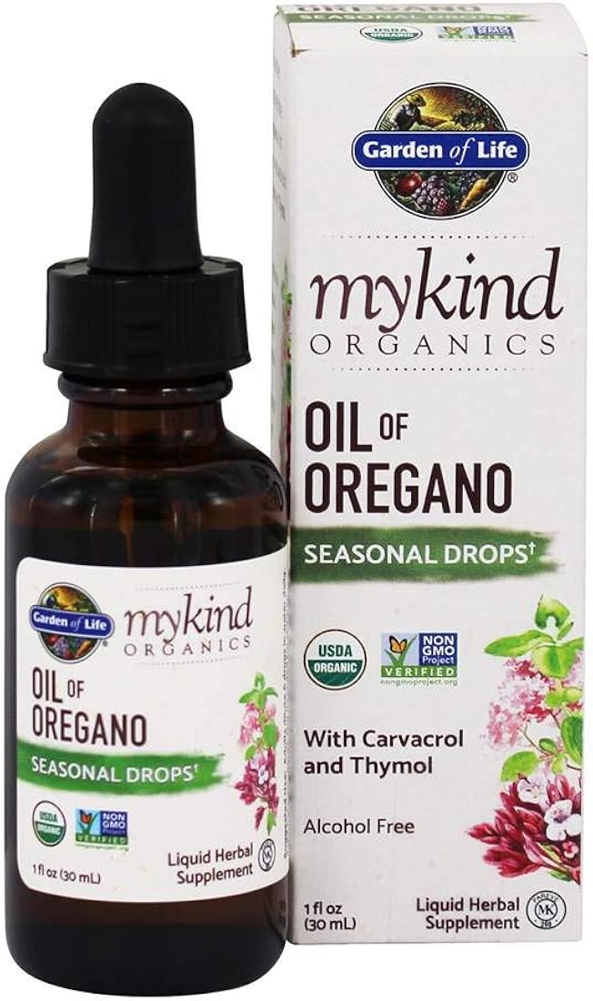 Suplemento Garden of Life  Aceite de orégano gotas 1 onza
