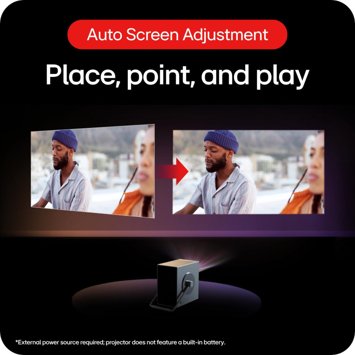 Proyector 4K Smart Portable LG CineBeam con Auto Ajuste HU710PB