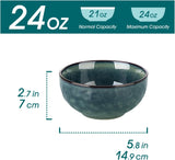 Cuencos para sopa vancasso, cerámica, set de 4, 24 oz, seguros