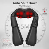 Masajeador de Cuello con Calor, Shiatsu, Profundo 3D, Modelo X