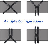 Soporte Doble para Monitor VIVO, Ajustable, STAND-V002VA