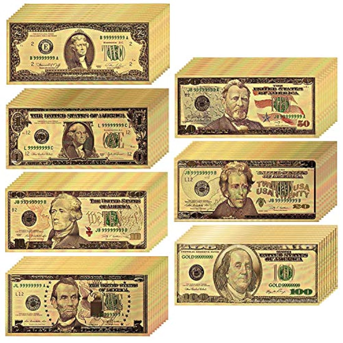 Juegos de Bromas  Billete de banco falso paquete de 70