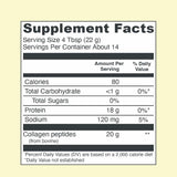 Suplementos Péptidos de colágeno en polvo de limón 11 onzas