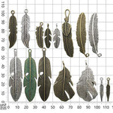 Abalorios de plumas colección de abalorios colgantes
