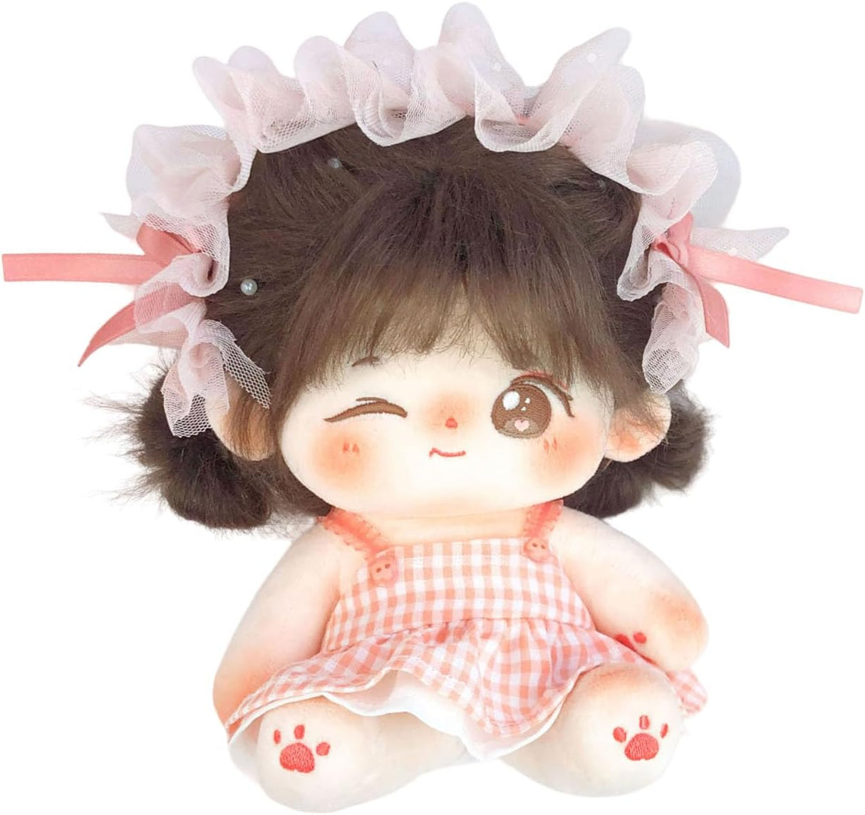 Muñeco de peluche CALEMBOU 20cm con esqueleto, modelo Winkii