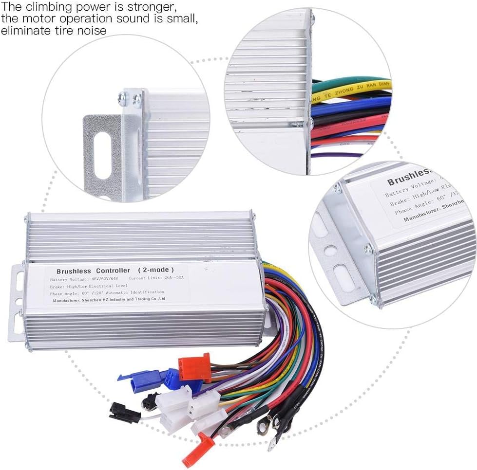 Controlador Brushless Alomejor 48V 1000W E-Bike Speed Control