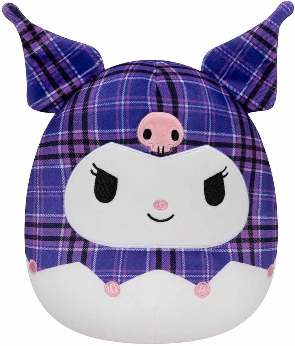 Plush 8 Sanrio Squishmallows | Kuromi de Cuadrícula