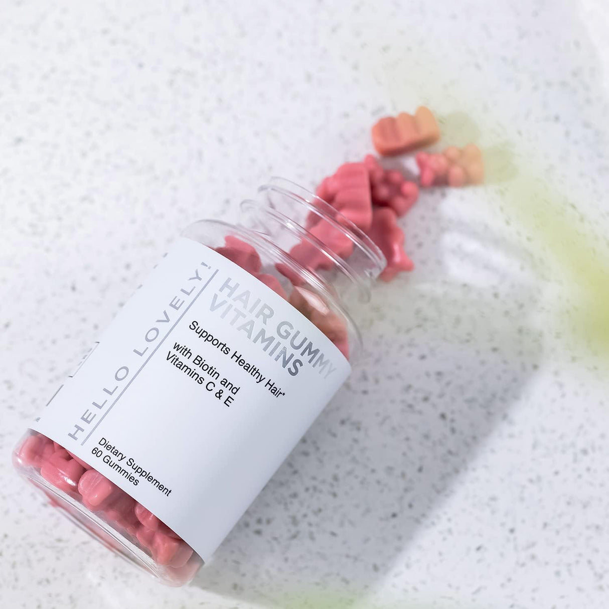 Suplemento Gomitas de vitaminas para el cabello con biotina