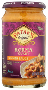 Salsa de Curry Korma Suave Patak's 15 oz - Sabor Auténtico