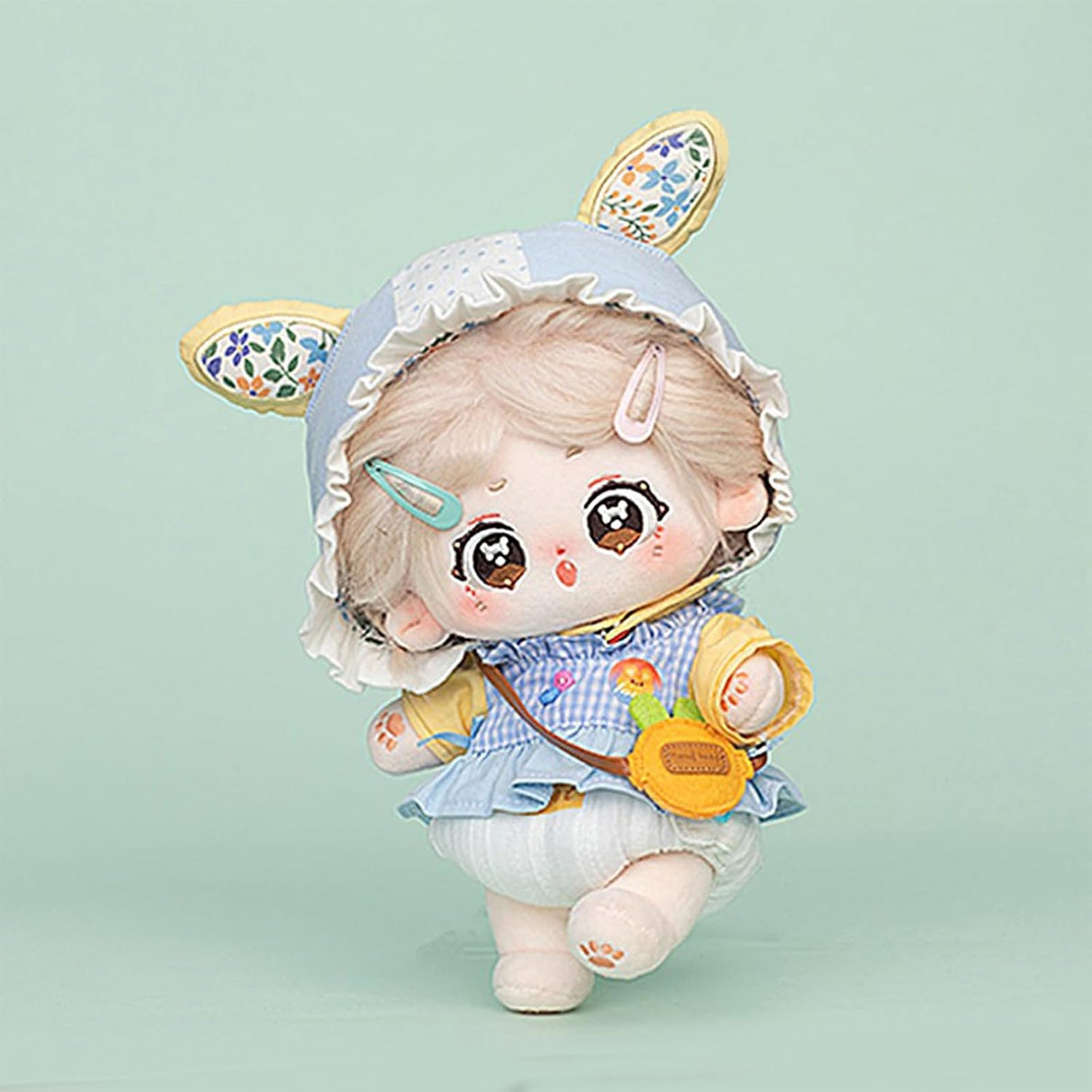 Muñeca de Peluche CALEMBOU 20cm, Esqueleto Articulado, Yue