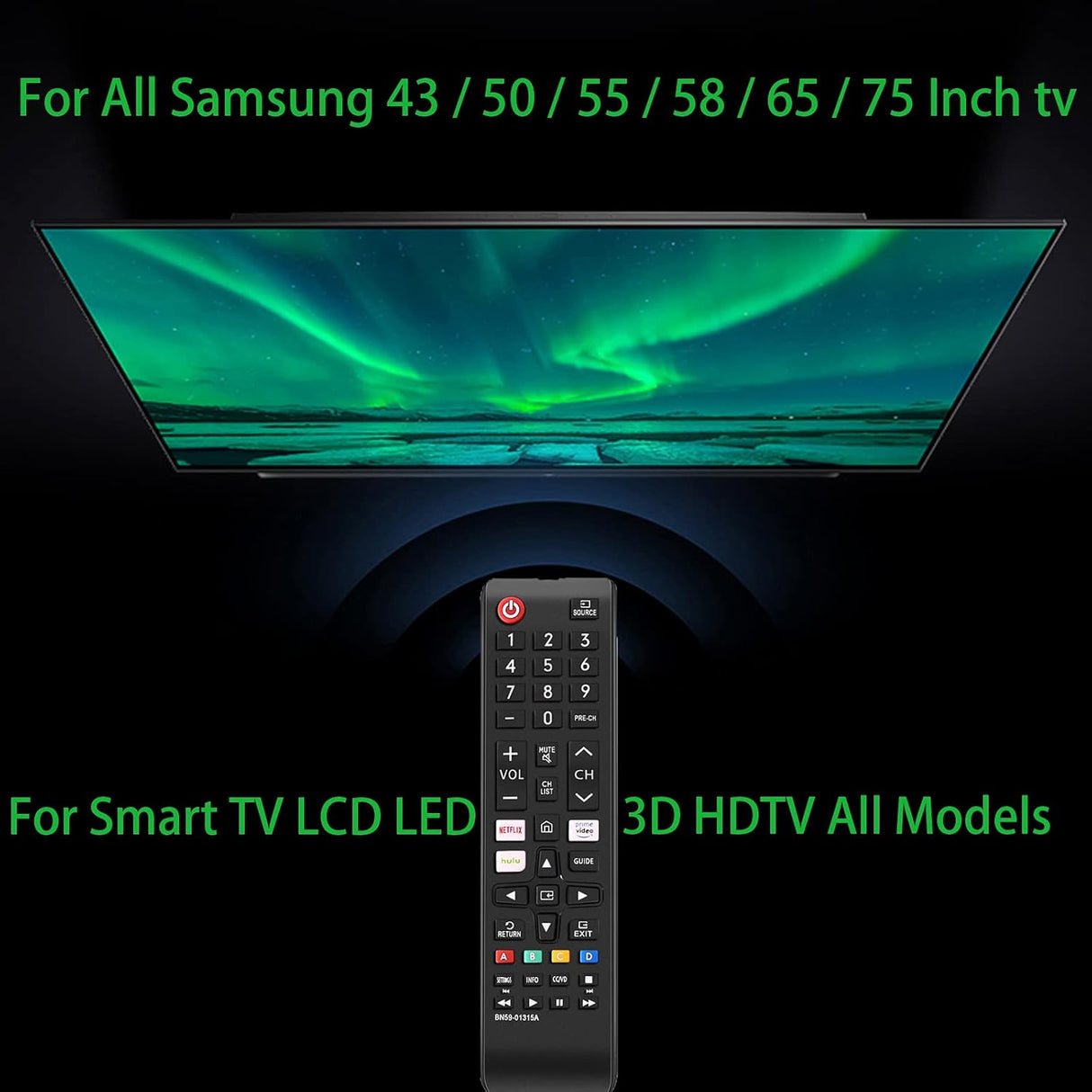 Control Remoto Universal para TV Samsung LCD LED Smart 3D
