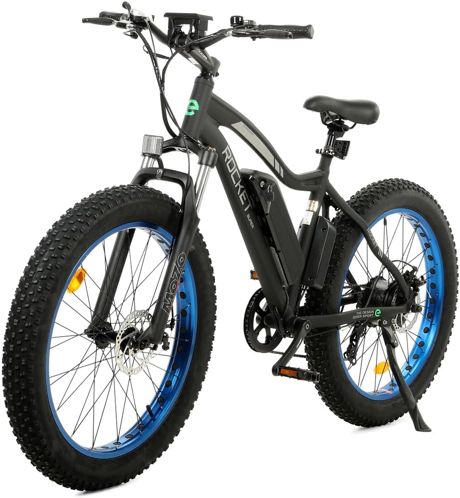 Bicicleta eléctrica ECOTRIC 26” 500W, batería extraíble, montaña
