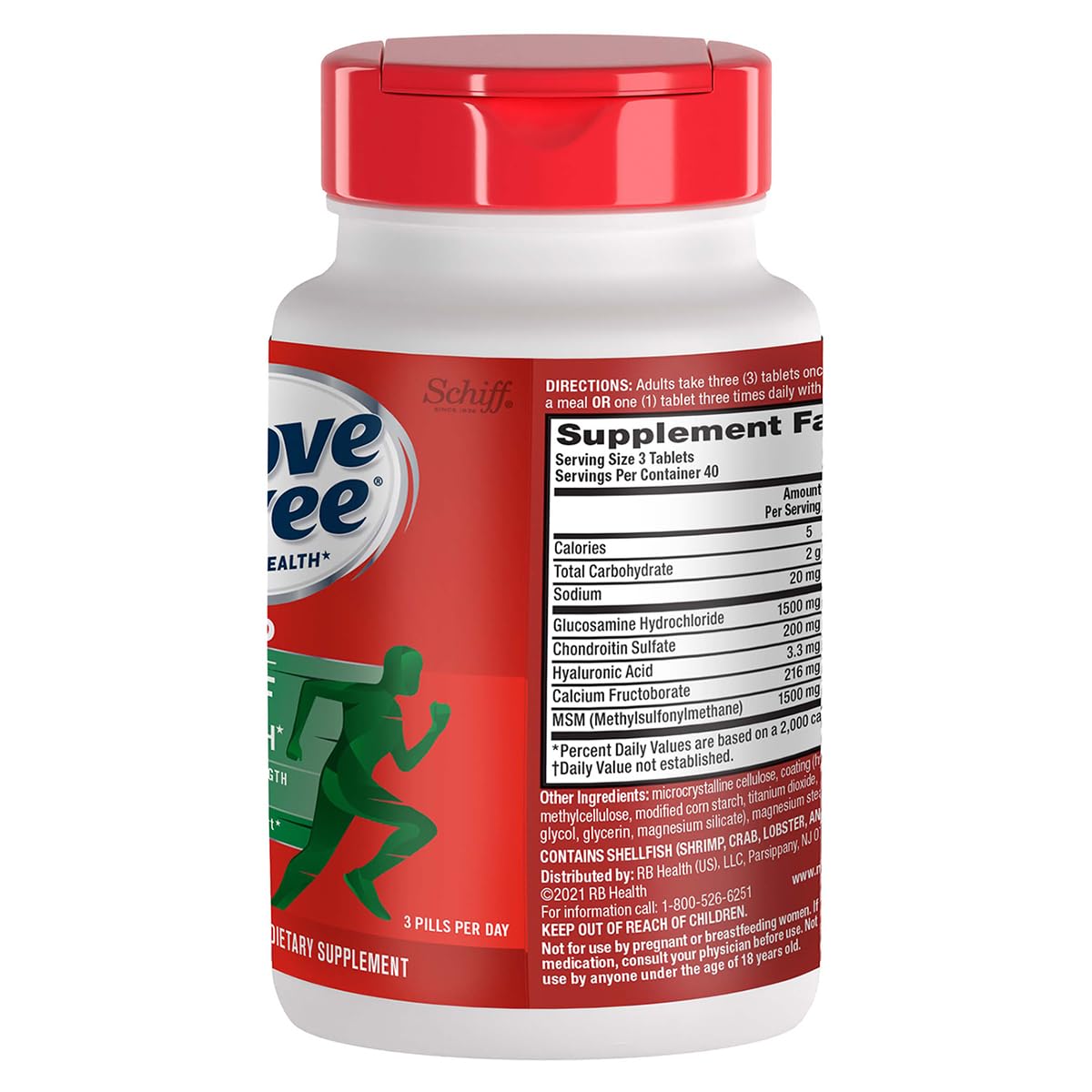 Move Free Avanzado Plus MSM, Glucosamina y Condroitina, 120 ct